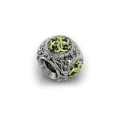 05-0302 Серебряный шарм-подвеска «Свадебник серебряный»