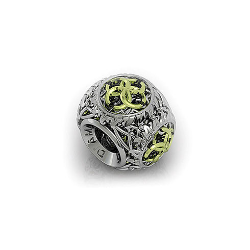 05-0302 Серебряный шарм-подвеска «Свадебник серебряный»