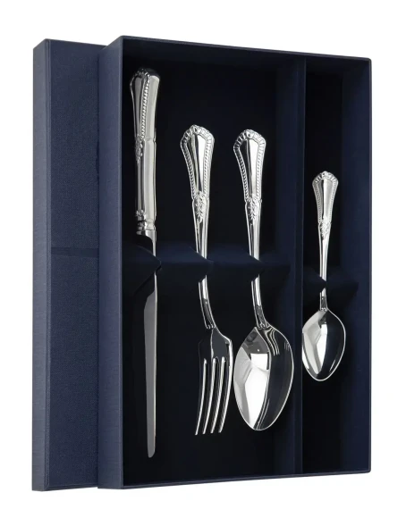 319НБ01801 Серебряный столовый набор на 1 персону «Фаворит»