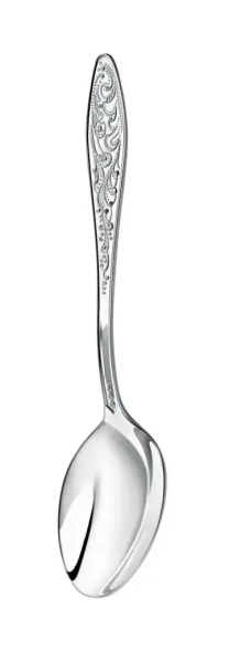 317НБ02801_с Серебряный десертный набор "Морозко" на 1 персону (2 предмета)