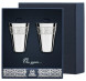 1052НБ00801_к Серебряный набор рюмок гладких с гравировкой «Квадрат»