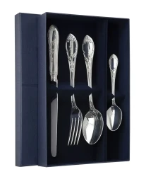 Серебряный столовый набор на 1 персону «Престиж»