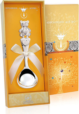 Серебряная детская ложка «Мишутка»