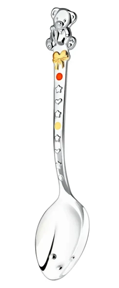 1183ЛЖ05808 Детская серебряная ложка «Мишка»