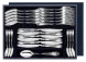 429НБ01806 Серебряный столовый набор «Престиж» с чернением на 6 персон (24 предмета)