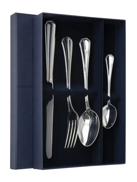 327НБ01801 Серебряный столовый набор на 1 персону «Элегант»