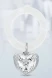 1GI0081O/8 Серебряная погремушка «Сердце с цветами» на кольце