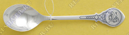 Серебряная чайная ложка «Знак Зодиака Лев» с чернением