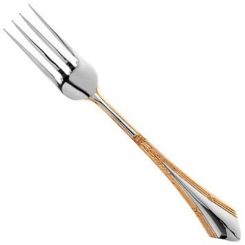 930710-1 Серебряная десертная вилка «Элегант» с золочением