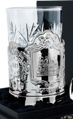 416ПС00001 Серебряный подстаканник «Храм Спаса-на-Крови»