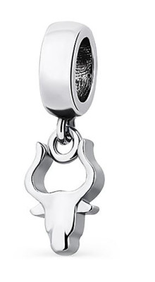 Серебряный шарм-подвеска