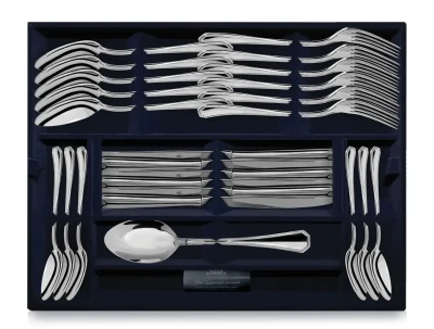 131НБ01801 Серебряный столовый набор «Элегант» на 6 персон (24 предмета)