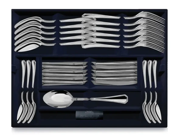 131НБ01801 Серебряный столовый набор «Элегант» на 6 персон (24 предмета)