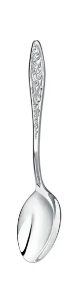 724НБ03801 Серебряный чайный набор "Морозко" на 3 персоны (3 предмета)