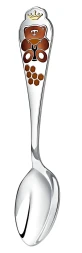 Набор детских серебряных столовых приборов «Мишка»