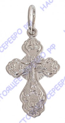 4-0282-000 Серебряная подвеска-крест