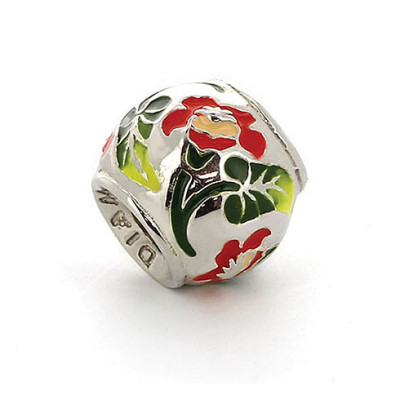 05-0238 Серебряный шарм-подвеска «Цветок папоротника»