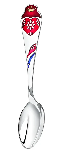 РИ13НБ05801 Набор детского серебра «Сердце» с погремушкой на кольце