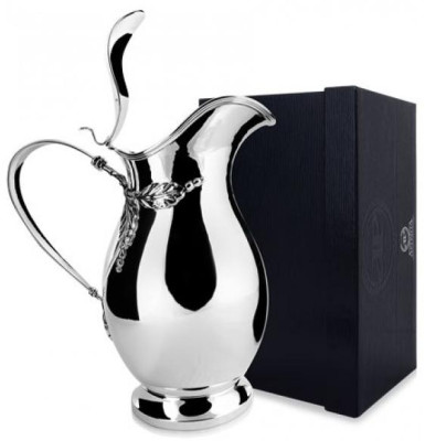 Серебряный кувшин «Листья» маленький