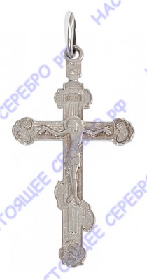 98517 Серебряная подвеска-крест