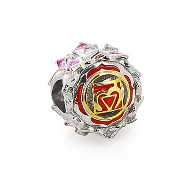 05-04096 Серебряный шарм-подвеска «Муладхара с лотосом»