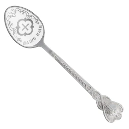 Серебряная чайная именная ложка «Макар» с крестом