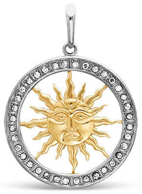 5387150-1 Подвеска с золочением и чернением