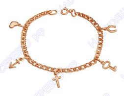 Браслет с золочением