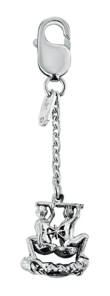 1110БР15806 Серебряный брелок «Зодиак-Весы»