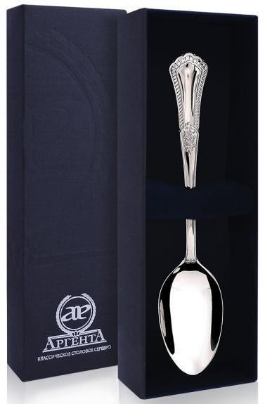 048ЛЖ03801 Серебряная чайная ложка «Фаворит»