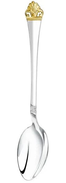  1479НБ01802 Серебряный столовый набор "Афина" с позолотой на 6 персон (6 предметов)