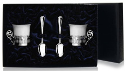 Серебряная кофейная пара «Богема»