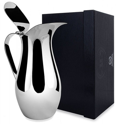 Серебряный кувшин «Гладкий» с крышкой