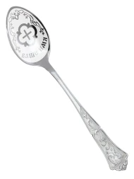 Серебряная чайная именная ложка «Наталия» с крестом