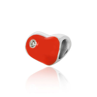 05-0225 Серебряный шарм-подвеска «Мое Сердце»