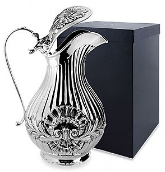 00268/С8 Серебряный кувшин «Раковина» с крышкой