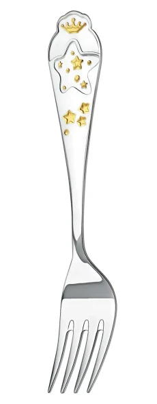 520НБ05802 Набор детских серебряных столовых приборов «Звезда»