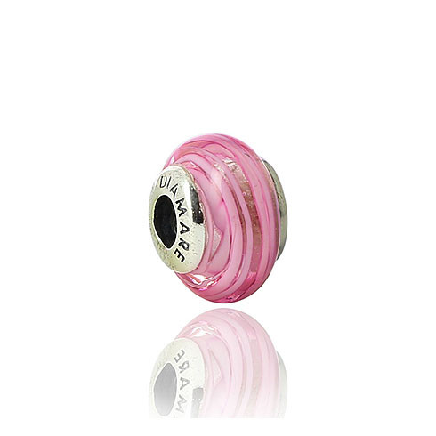 06-01 V093 Серебряный шарм-подвеска «Малиновые сны»