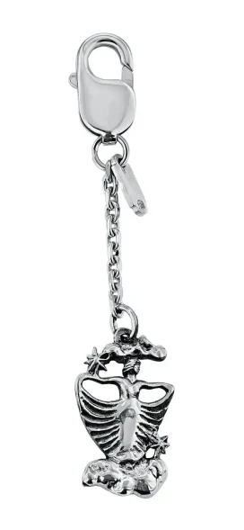 1112БР15806 Серебряный брелок «Зодиак-Дева»