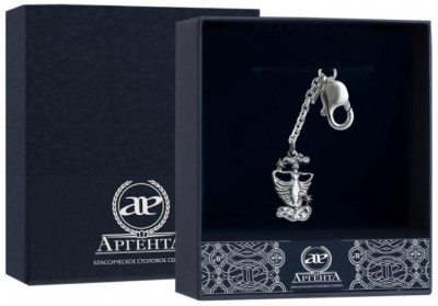 Серебряный брелок «Зодиак-Дева»