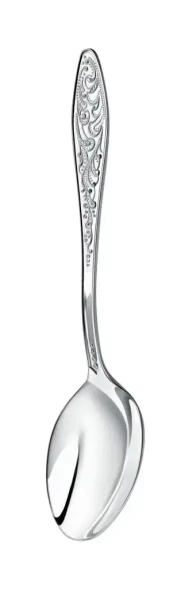 040ЛЖ02801 Серебряная десертная ложка «Морозко»