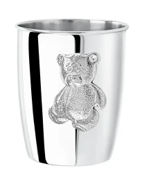 Серебряный детский стакан «Мишутка»