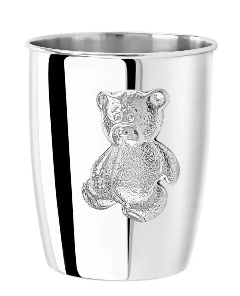 920СН05801 Серебряный детский стакан «Мишутка»