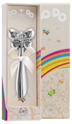 Серебряная погремушка «Бабочка»