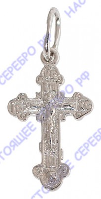 4-0492-000 Серебряная подвеска-крест