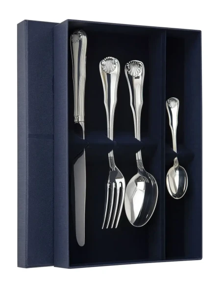 322НБ01801 Серебряный столовый набор на 1 персону «Визит»