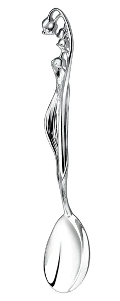 073ЛЖ03801 Серебряная чайная ложка «Ландыш»