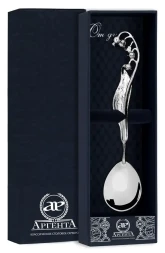 Серебряная чайная ложка «Ландыш»