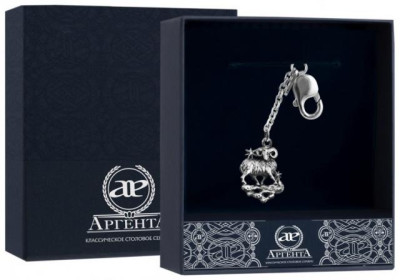 Серебряный брелок «Зодиак-Овен»