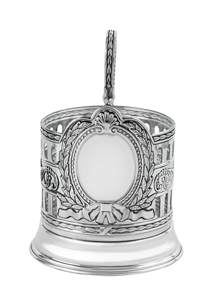 873НБ03806 Cеребряный набор для чая «Гербовый»